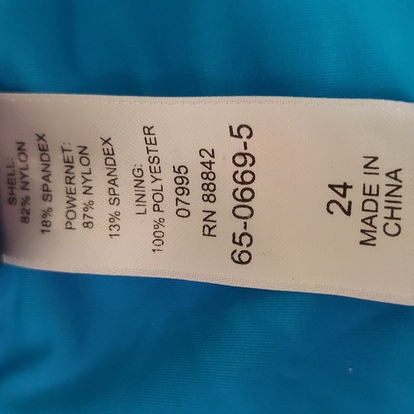 SWIMSUITS FOR ALL NWT Swim Shorts 24 tortoise blue - Picture 3 of 3